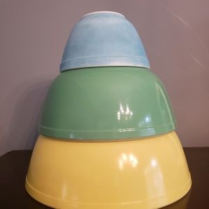 Three Pyrex Bowls